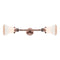 Bellmont Bath Vanity Light shown in the Antique Copper finish with a Matte White shade