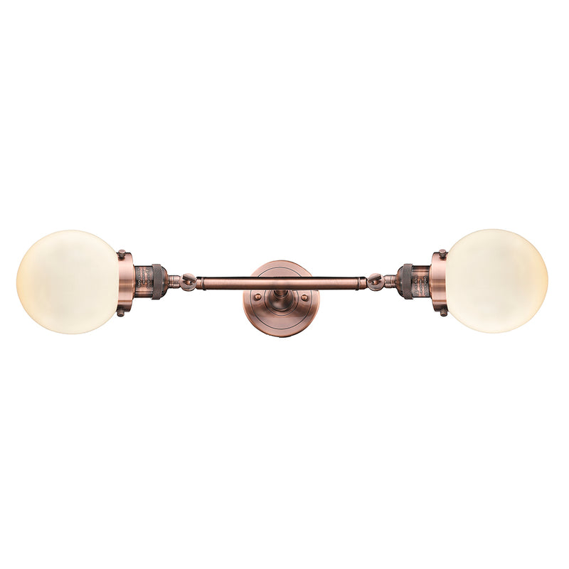 Innovations Lighting Beacon 2 Light 6" Bath Vanity Light 208L-AC-G201-6