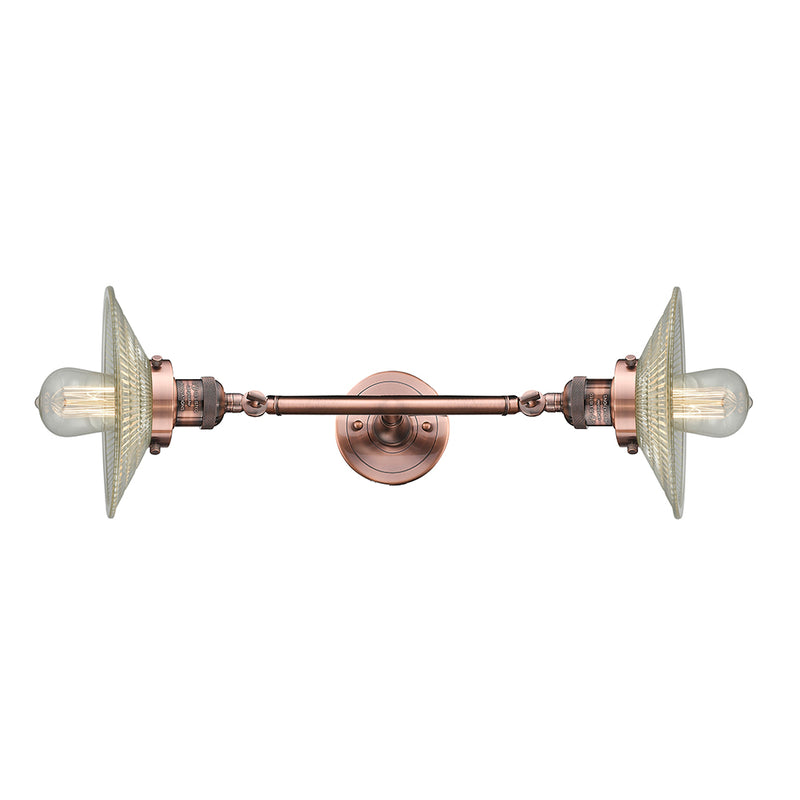 Innovations Lighting Halophane 2 Light Bath Vanity Light Part Of The Franklin Restoration Collection 208L-AC-G2