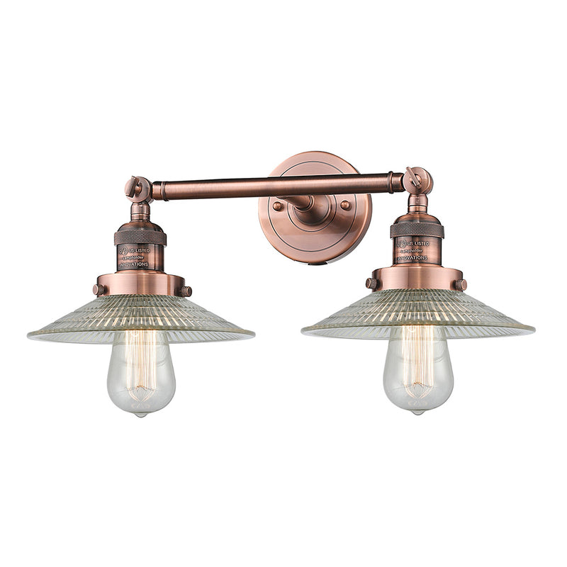 Innovations Lighting Halophane 2 Light Bath Vanity Light Part Of The Franklin Restoration Collection 208L-AC-G2