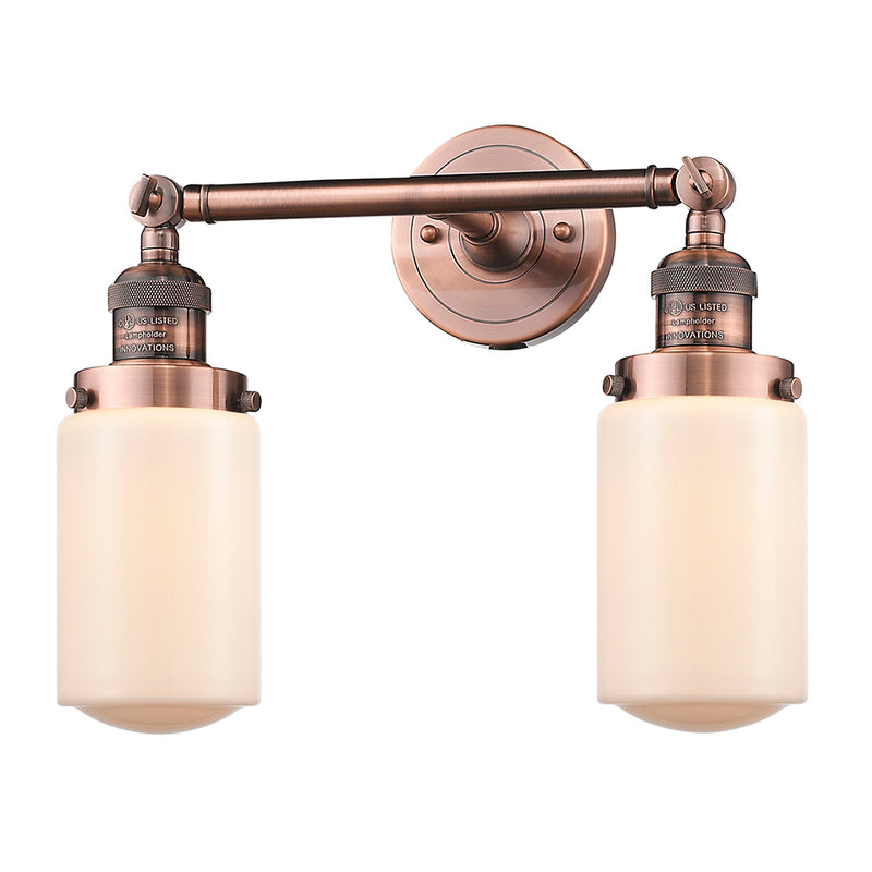 Innovations Lighting Dover 2 Light Bath Vanity Light Part Of The Franklin Restoration Collection 208L-AC-G311