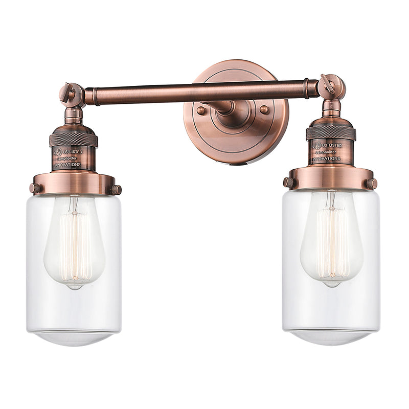 Innovations Lighting Dover 2 Light Bath Vanity Light Part Of The Franklin Restoration Collection 208L-AC-G312