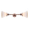 Cone Bath Vanity Light shown in the Antique Copper finish with a Matte White shade