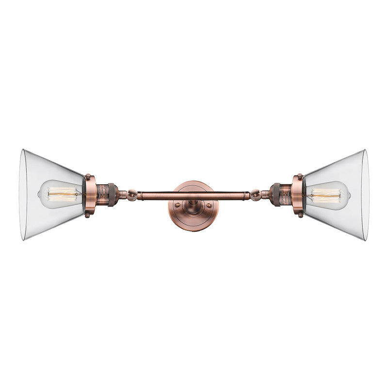 Innovations Lighting Large Cone 2 Light Bath Vanity Light Part Of The Franklin Restoration Collection 208L-AC-G42