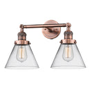 Innovations Lighting Large Cone 2 Light Bath Vanity Light Part Of The Franklin Restoration Collection 208L-AC-G42