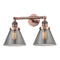 Innovations Lighting Large Cone 2 Light Bath Vanity Light Part Of The Franklin Restoration Collection 208L-AC-G43