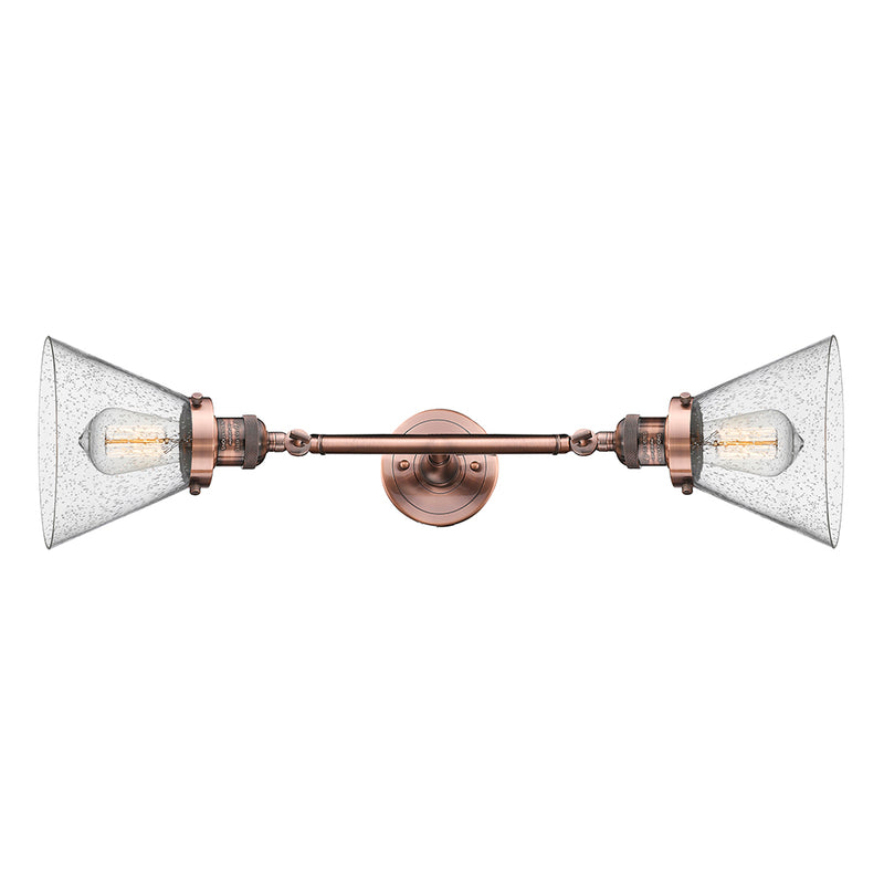 Innovations Lighting Large Cone 2 Light Bath Vanity Light Part Of The Franklin Restoration Collection 208L-AC-G44-LED