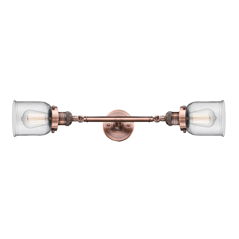 Innovations Lighting Small Bell 2 Light Bath Vanity Light Part Of The Franklin Restoration Collection 208L-AC-G52
