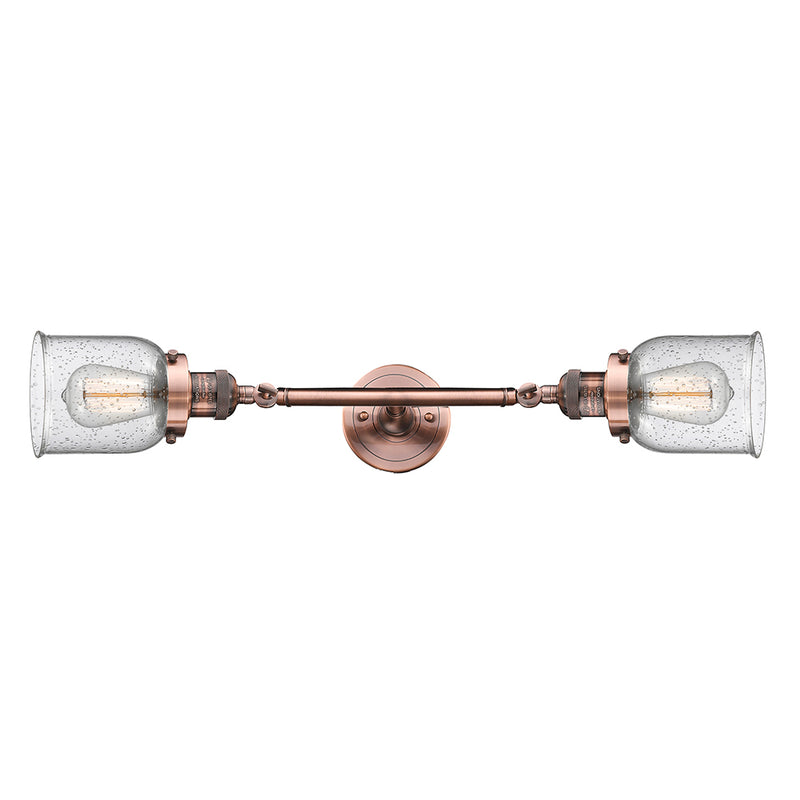 Innovations Lighting Small Bell 2 Light Bath Vanity Light Part Of The Franklin Restoration Collection 208L-AC-G54