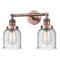 Innovations Lighting Small Bell 2 Light Bath Vanity Light Part Of The Franklin Restoration Collection 208L-AC-G54