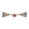 Innovations Lighting Small Cone 2 Light Bath Vanity Light Part Of The Franklin Restoration Collection 208L-AC-G63-LED