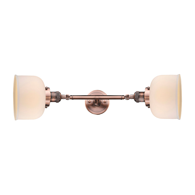 Innovations Lighting Large Bell 2 Light Bath Vanity Light Part Of The Franklin Restoration Collection 208L-AC-G71-LED