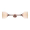 Bell Bath Vanity Light shown in the Antique Copper finish with a Matte White shade