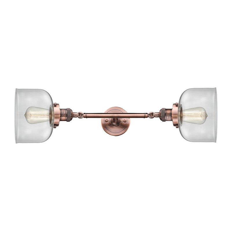 Innovations Lighting Large Bell 2 Light Bath Vanity Light Part Of The Franklin Restoration Collection 208L-AC-G72