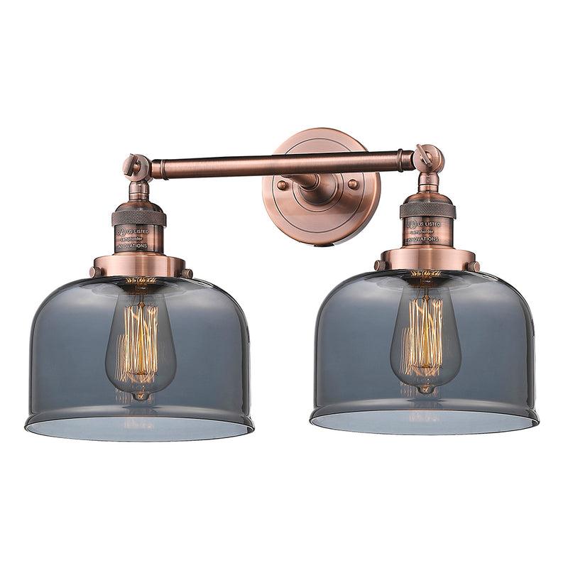 Innovations Lighting Large Bell 2 Light Bath Vanity Light Part Of The Franklin Restoration Collection 208L-AC-G73