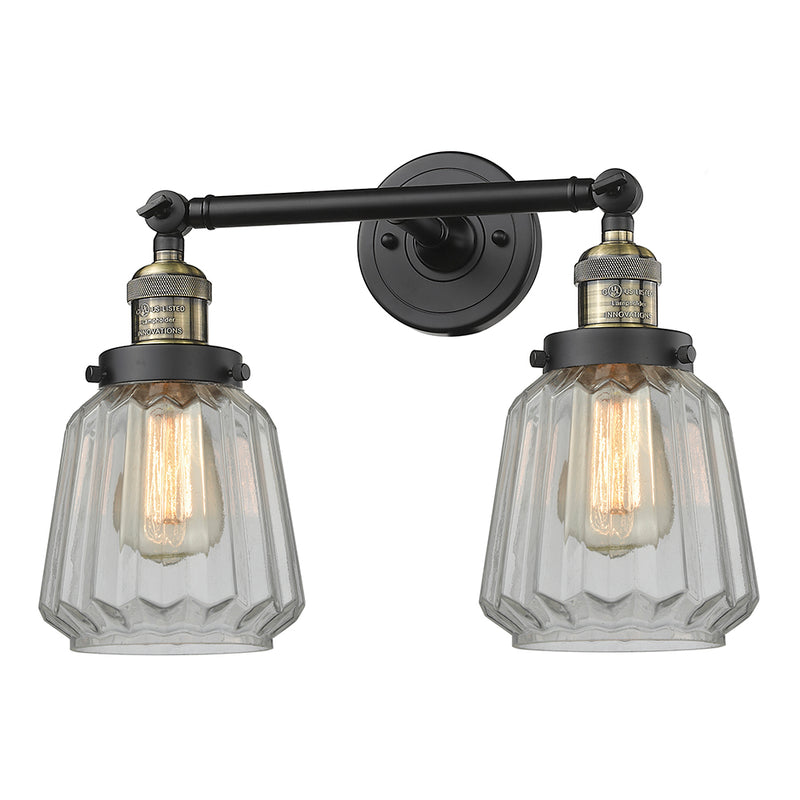 Innovations Lighting Chatham 2 Light Bath Vanity Light Part Of The Franklin Restoration Collection 208L-BAB-G142