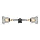Chatham Bath Vanity Light shown in the Black Antique Brass finish with a Clear shade