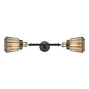 Chatham Bath Vanity Light shown in the Black Antique Brass finish with a Mercury shade