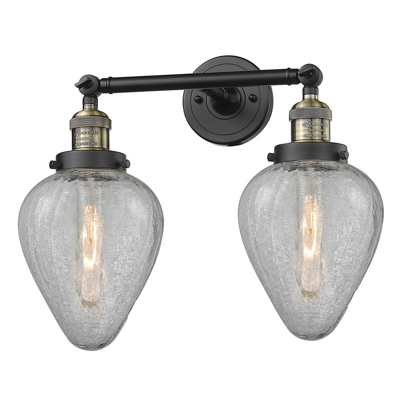 Innovations Lighting Geneseo 2 Light Bath Vanity Light Part Of The Franklin Restoration Collection 208L-BAB-G165