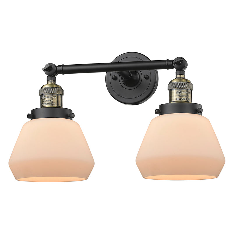 Innovations Lighting Fulton 2 Light Bath Vanity Light Part Of The Franklin Restoration Collection 208L-BAB-G171