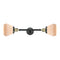 Fulton Bath Vanity Light shown in the Black Antique Brass finish with a Matte White shade