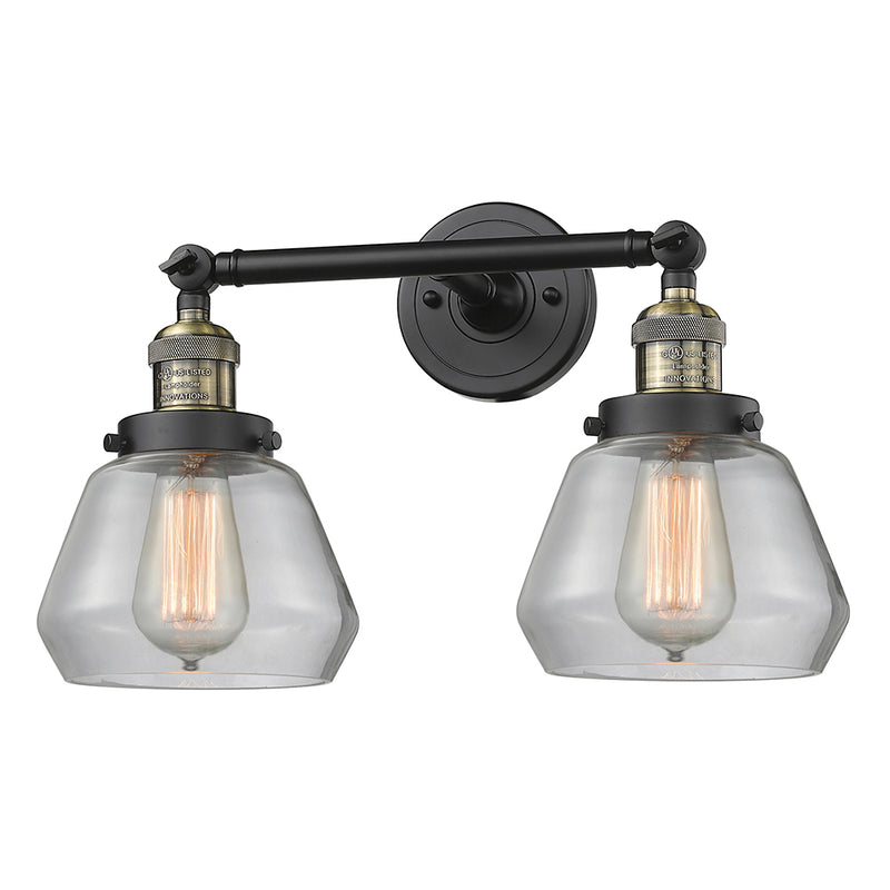 Innovations Lighting Fulton 2 Light Bath Vanity Light Part Of The Franklin Restoration Collection 208L-BAB-G172