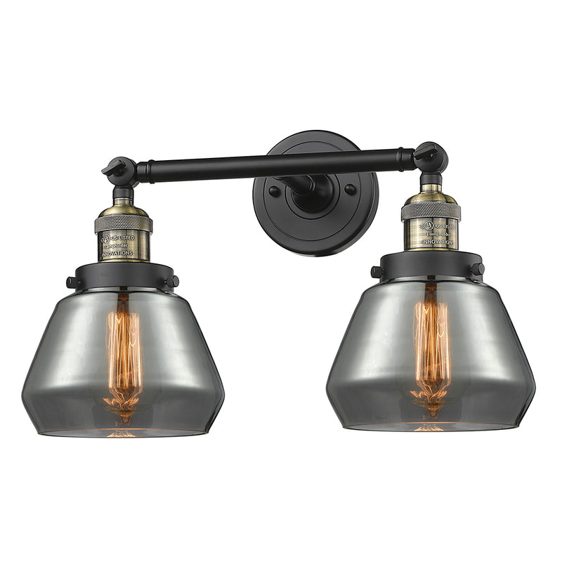 Innovations Lighting Fulton 2 Light Bath Vanity Light Part Of The Franklin Restoration Collection 208L-BAB-G173