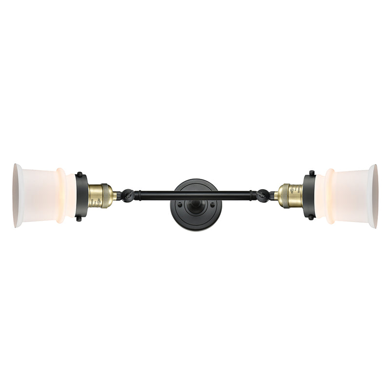 Innovations Lighting Small Canton 2 Light Bath Vanity Light Part Of The Franklin Restoration Collection 208L-BAB-G181S-LED