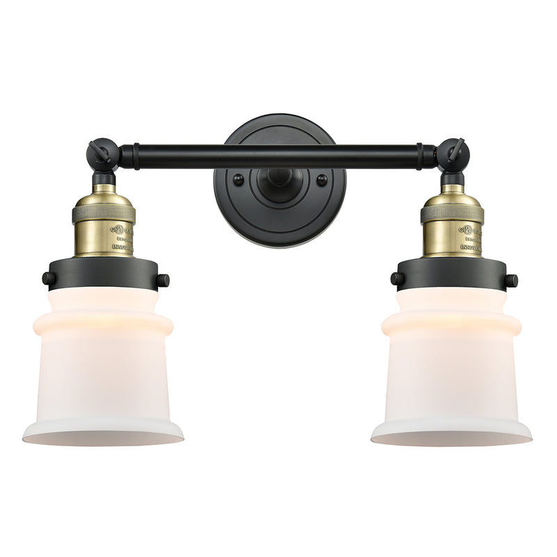 Innovations Lighting Small Canton 2 Light Bath Vanity Light Part Of The Franklin Restoration Collection 208L-BAB-G181S