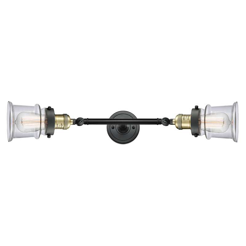 Innovations Lighting Small Canton 2 Light Bath Vanity Light Part Of The Franklin Restoration Collection 208L-BAB-G182S