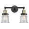 Innovations Lighting Small Canton 2 Light Bath Vanity Light Part Of The Franklin Restoration Collection 208L-BAB-G184S