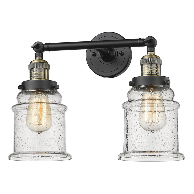 Innovations Lighting Canton 2 Light Bath Vanity Light Part Of The Franklin Restoration Collection 208L-BAB-G184