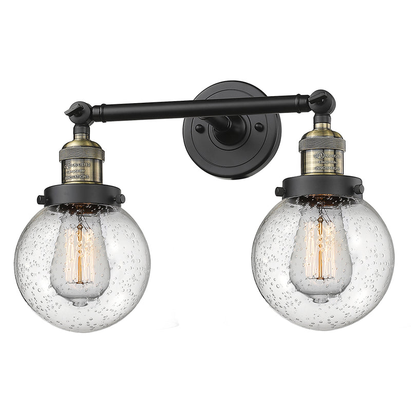 Innovations Lighting Beacon 2 Light 6" Bath Vanity Light 208L-BAB-G204-6