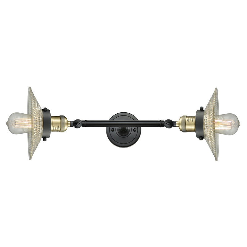 Innovations Lighting Halophane 2 Light Bath Vanity Light Part Of The Franklin Restoration Collection 208L-BAB-G2-LED
