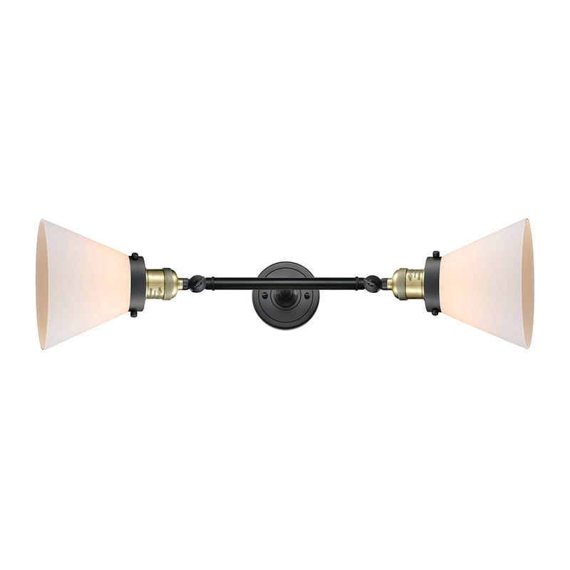 Innovations Lighting Large Cone 2 Light Bath Vanity Light Part Of The Franklin Restoration Collection 208L-BAB-G41