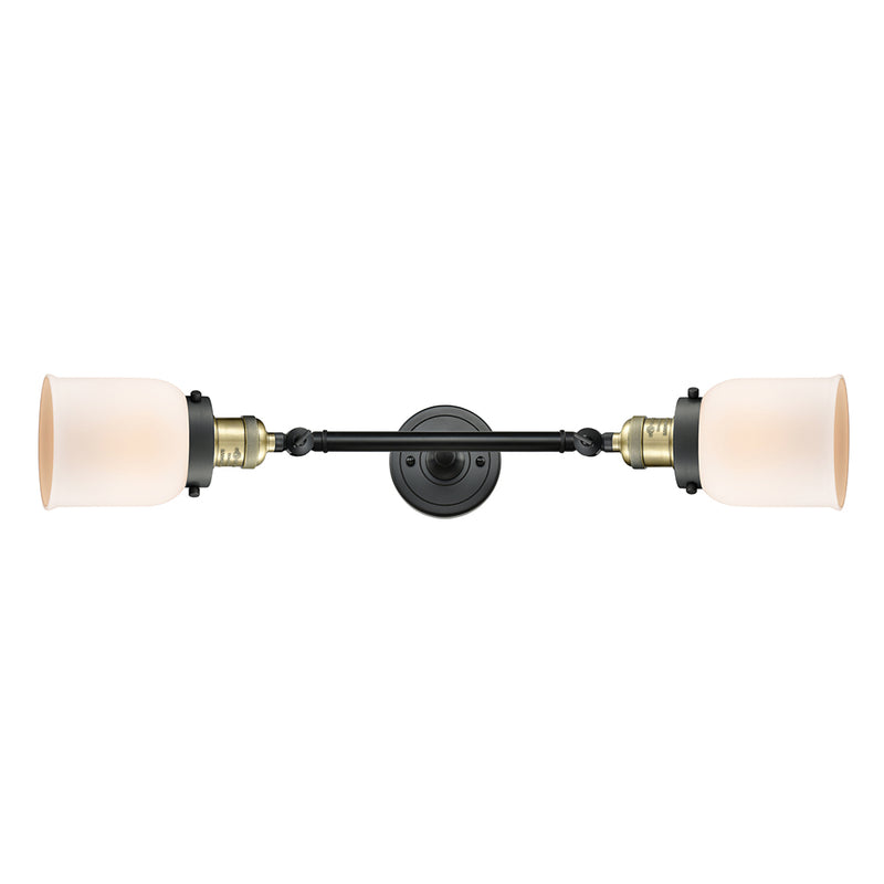 Innovations Lighting Small Bell 2 Light Bath Vanity Light Part Of The Franklin Restoration Collection 208L-BAB-G51