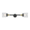 Bell Bath Vanity Light shown in the Black Antique Brass finish with a Clear shade