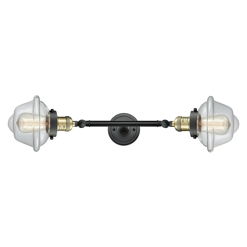 Innovations Lighting Small Oxford 2 Light Bath Vanity Light Part Of The Franklin Restoration Collection 208L-BAB-G532