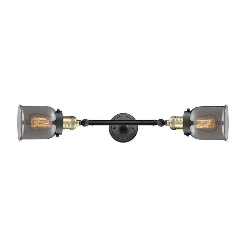 Innovations Lighting Small Bell 2 Light Bath Vanity Light Part Of The Franklin Restoration Collection 208L-BAB-G53