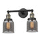 Innovations Lighting Small Bell 2 Light Bath Vanity Light Part Of The Franklin Restoration Collection 208L-BAB-G53-LED