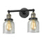 Innovations Lighting Small Bell 2 Light Bath Vanity Light Part Of The Franklin Restoration Collection 208L-BAB-G54