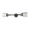Bell Bath Vanity Light shown in the Black Antique Brass finish with a Seedy shade