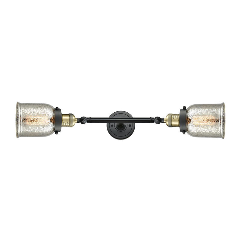 Innovations Lighting Small Bell 2 Light Bath Vanity Light Part Of The Franklin Restoration Collection 208L-BAB-G58