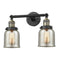 Innovations Lighting Small Bell 2 Light Bath Vanity Light Part Of The Franklin Restoration Collection 208L-BAB-G58