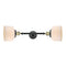 Bell Bath Vanity Light shown in the Black Antique Brass finish with a Matte White shade