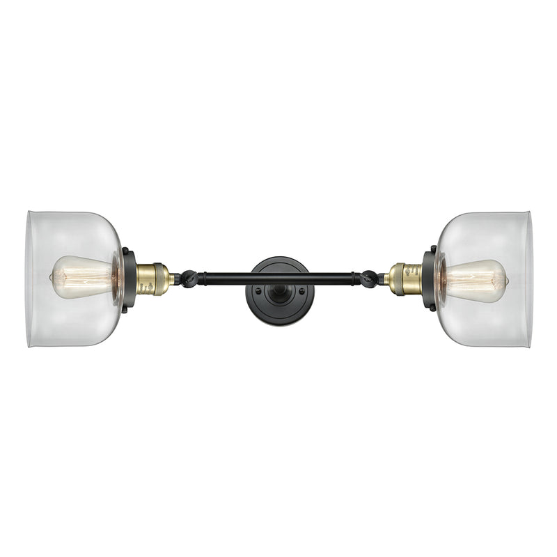 Innovations Lighting Large Bell 2 Light Bath Vanity Light Part Of The Franklin Restoration Collection 208L-BAB-G72-LED
