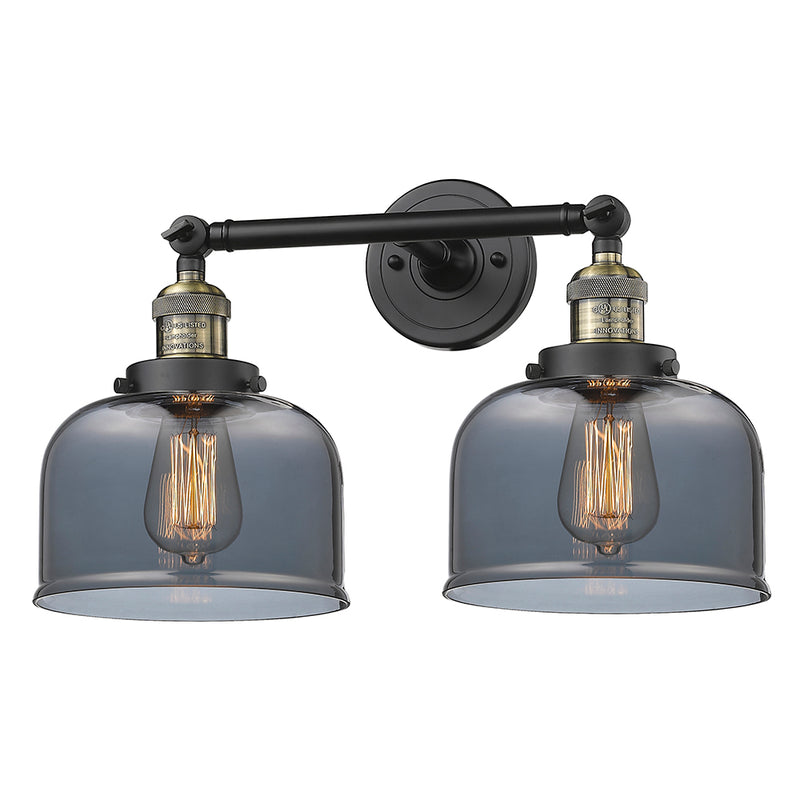 Innovations Lighting Large Bell 2 Light Bath Vanity Light Part Of The Franklin Restoration Collection 208L-BAB-G73