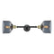 Bell Bath Vanity Light shown in the Black Antique Brass finish with a Plated Smoke shade