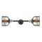Bell Bath Vanity Light shown in the Black Antique Brass finish with a Silver Plated Mercury shade