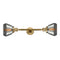 Fulton Bath Vanity Light shown in the Brushed Brass finish with a Plated Smoke shade